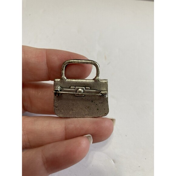 Leopard Print Purse Lapel Pin 1” - Picture 4 of 7